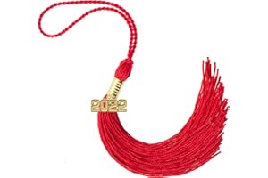 TASSEL DEPOT 2022 RED Graduation Tassel - Every School Color Available -Made in USA