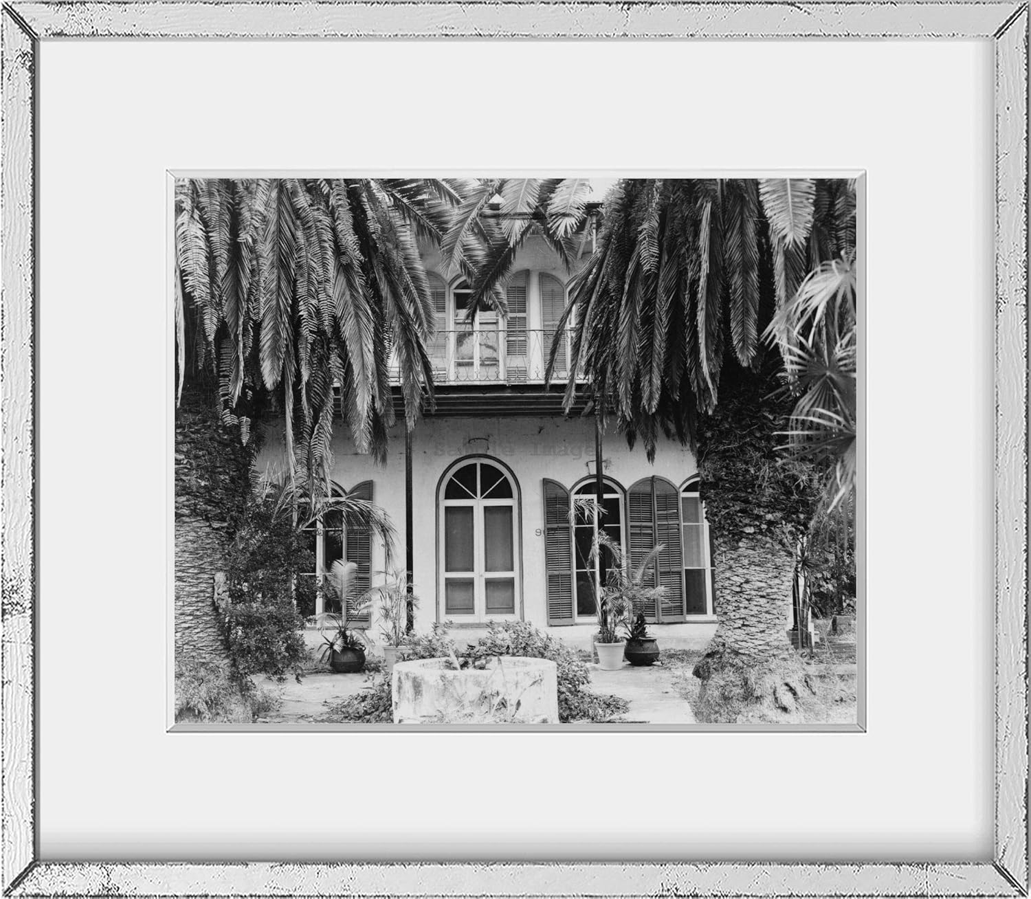 Photographs - INFINITE PHOTOGRAPHS Photo: Ernest Hemingway Lived in Key West,Florida,FL,Palms,1864,House,Exterior View