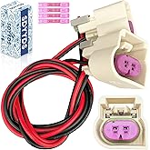 SDYYDS 2Pcs New Knock/Detonation Sensor Connector Wiring Harness Compatible with Select Buick Cadillac Chevy GMC Hummer Pontiac Saturn Models -Replaces 13580877, 88953268, 88987972, S-934