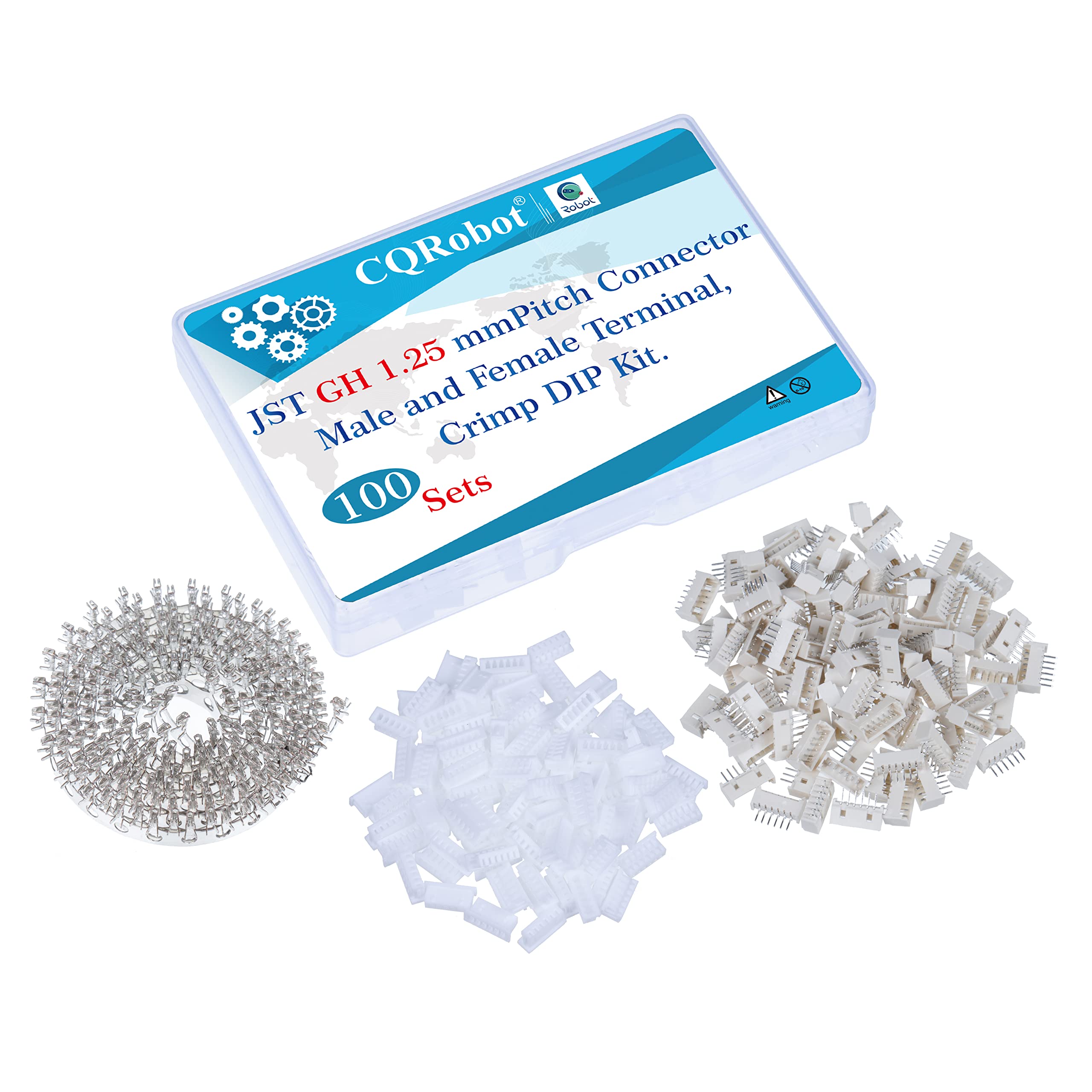 CQRobot 100 Sets/800 Pieces 1.25 mm Pitch 6-Pin