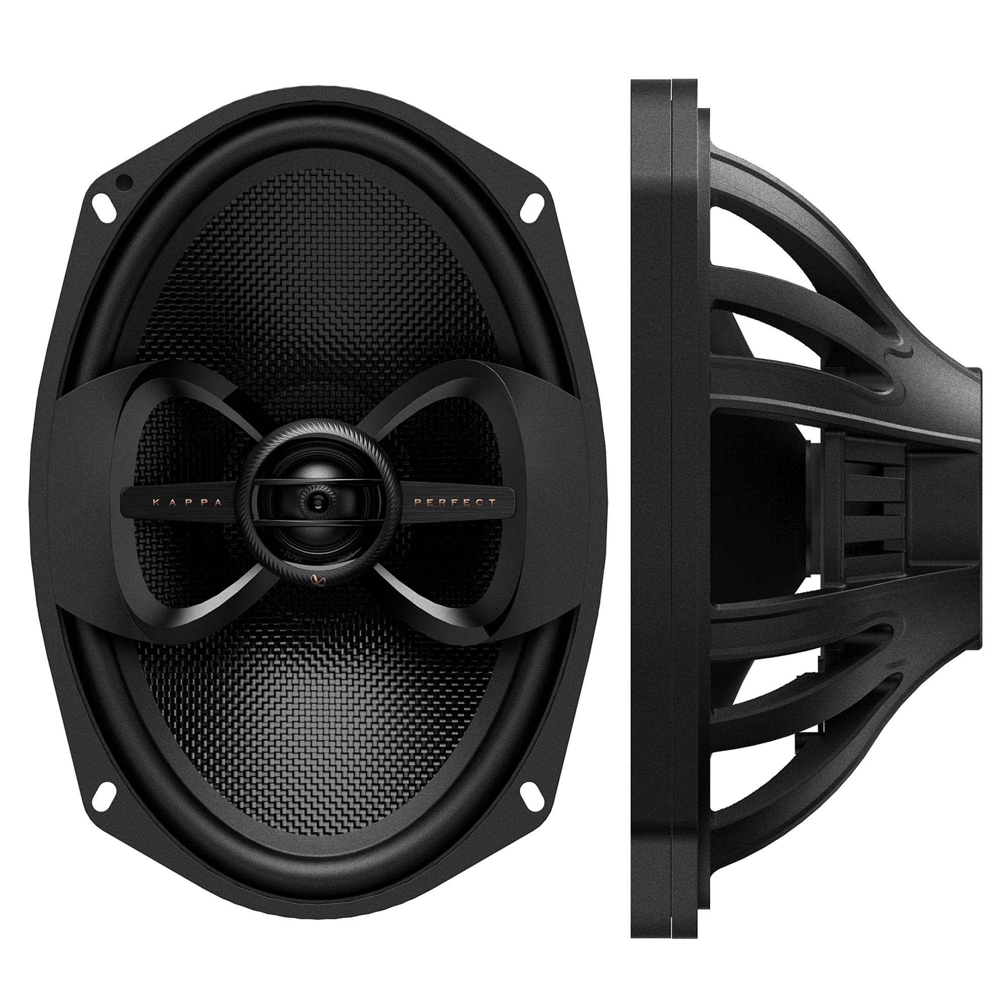 Infinity Kappa Perfect 900X Premium 6x9 Bag Lid Speakers Compatible with Harley Davidson - Includes Grilles