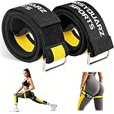 Booty Bands for Working Out, Blood Flow Restriction Bands for Women/Men, Adjustable Velcro Occlusion Resistance Bands BFR Training Bands for Glutes &amp; Hip Building 2 Pack