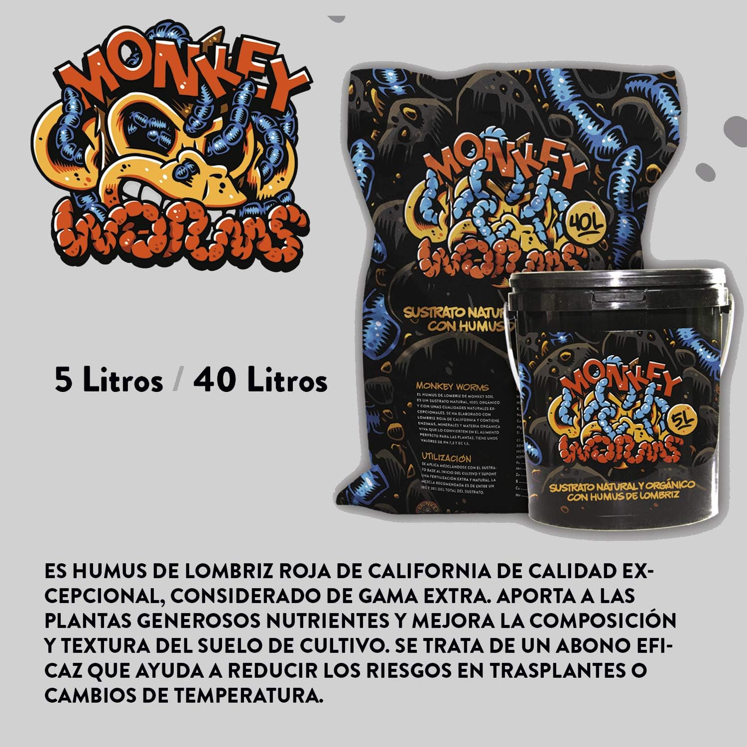 Humus de Lombriz Roja Puro - El Mejor Fertilizante - Sustrato No ...