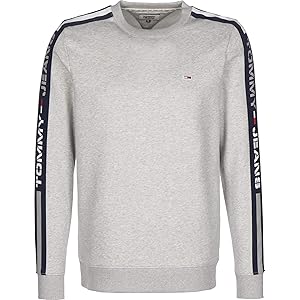 tommy jeans tape crew sweatshirt