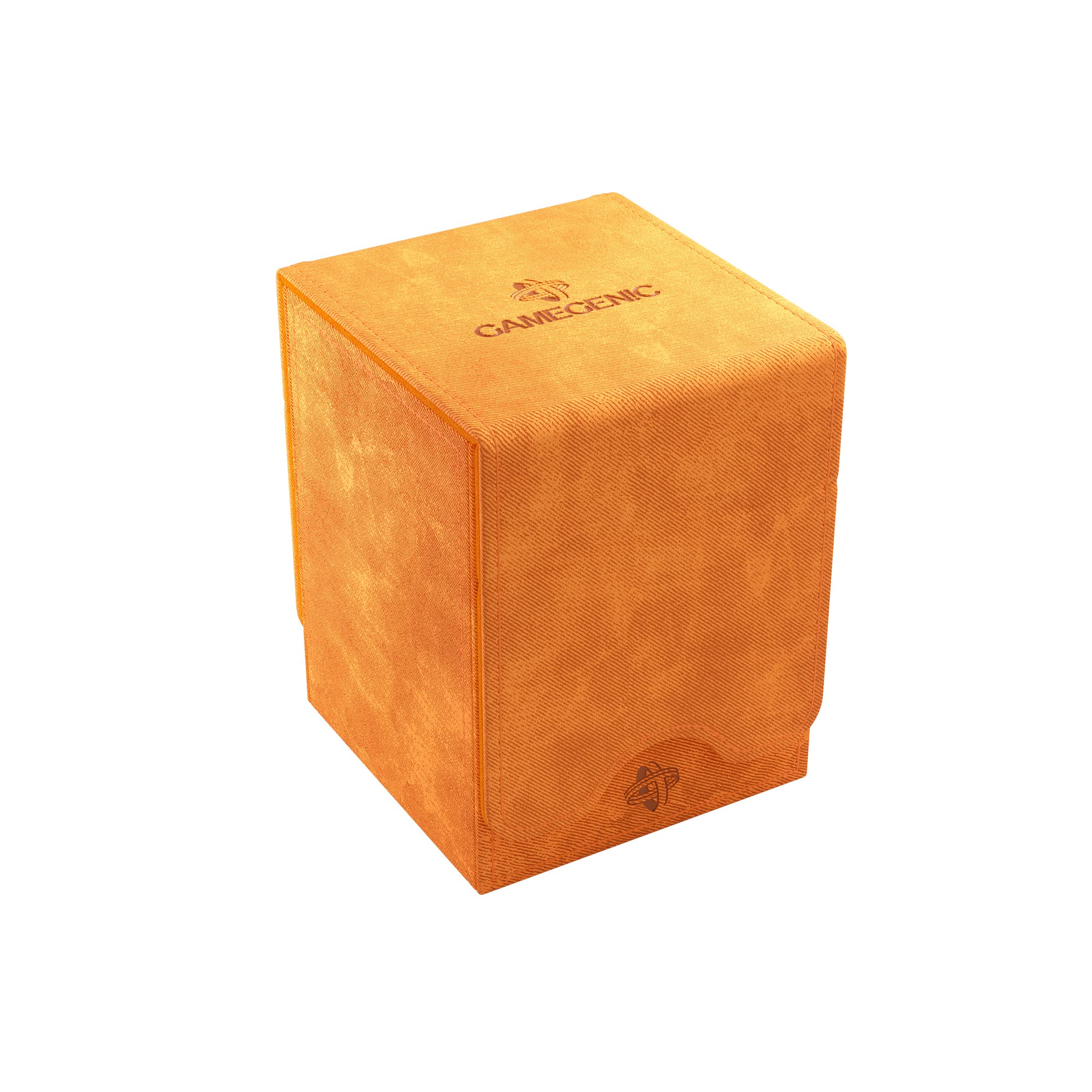 GameGenic Card Deck Box – Deck Box: Squire XL Orange 100CT – Durable and Sturdy TCG, OCG Card Storage – Compatible with Pokemon Yugioh Commander and MTG Magic: The Gathering Cards