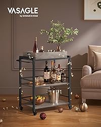 VASAGLE Kitchen Serving Cart with Removable