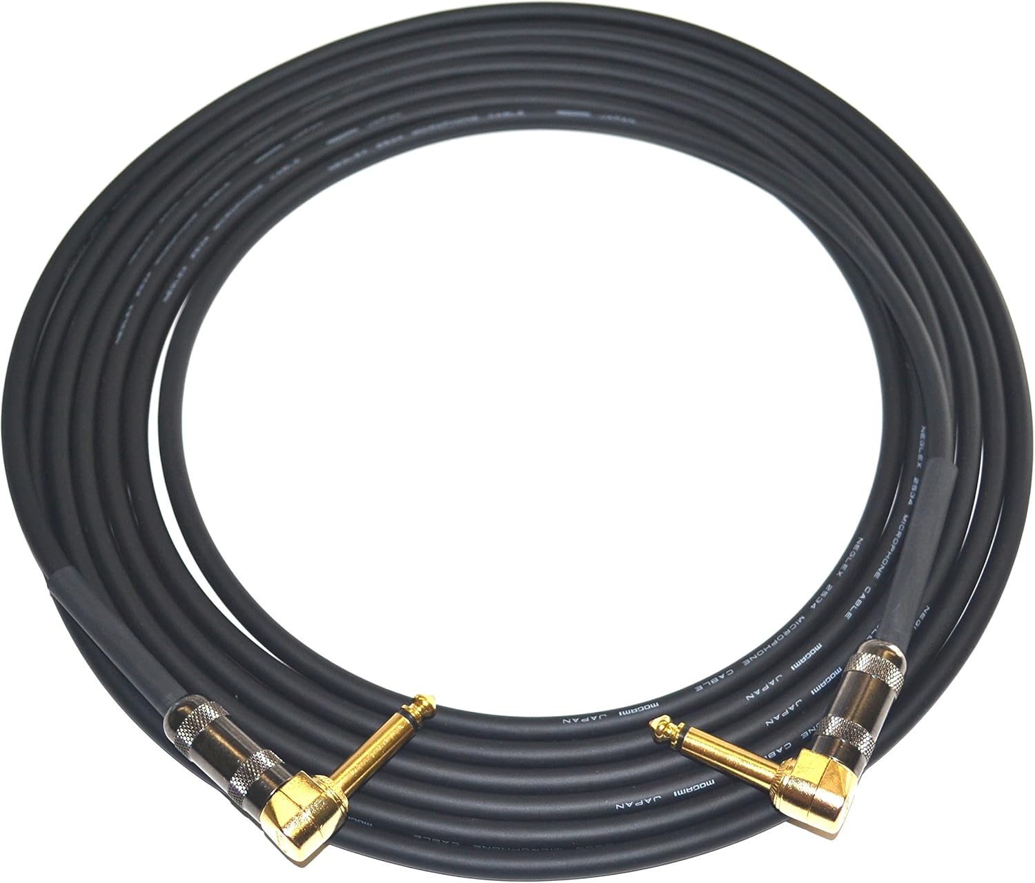 18 ft Mogami 2524 Instrument Cable 1/4" G&H TS RA RA