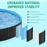 Yaheetech PVC Foldable Pet Dog Pool Extra Large 160 x 30cm Black view 6