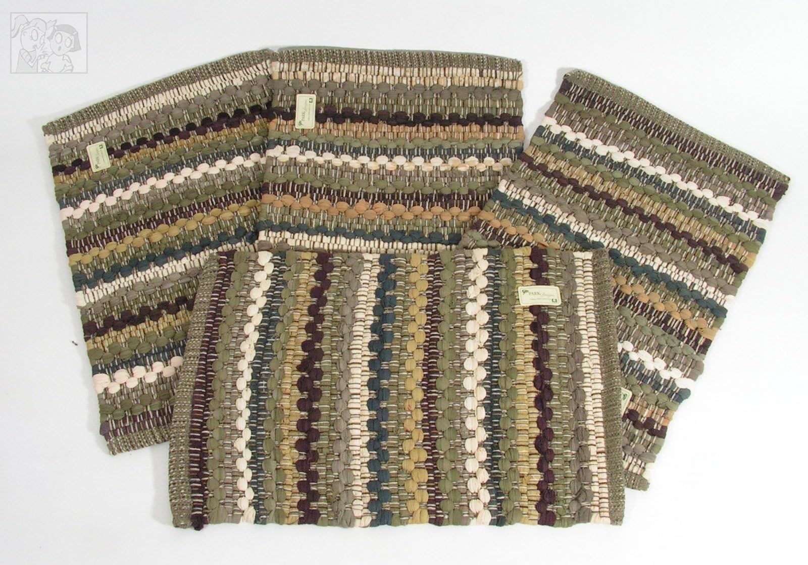Mineral Stripe Chindi Placemat- Set of 4