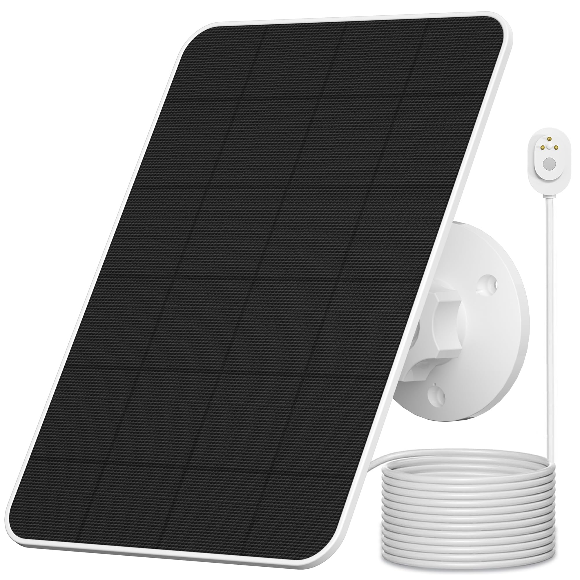 Photo 1 of Solar Panel Charger Compatible with Arlo Pro 3/Pro 4/Pro 5S/Pro 3 Floodlight/Ultra/Ultra2 Camera,5V 4W Solar Panels Charging,IP66 Weatherproof,w/9.8ft Charging Cable,Adjustable Wall Mount(1 Pack)
