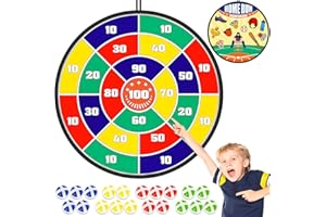 Ranslen 29" Large Dart Board for Kids, Double-Sided Kids Dart Board with Sticky Balls, Boys Toys, Indoor Sports & Outdoors Fu