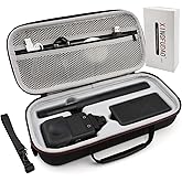 XINGFUDAO Osmo 360 Case, Travel Case for DJI OSMO 360 Camera and Accessories, Osmo 360 Bag with Custom Compartment and Shoulder Strap(Medium)