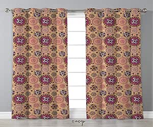 No01343 Panel de cortina oscurecedora aislante térmico, abstracto