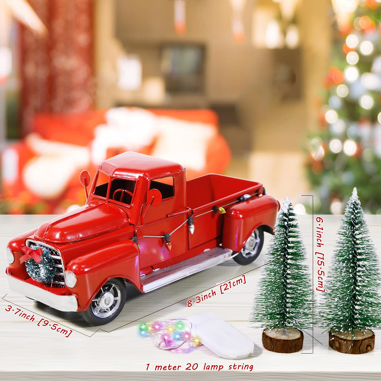 Christmas Farmhouse Red Truck