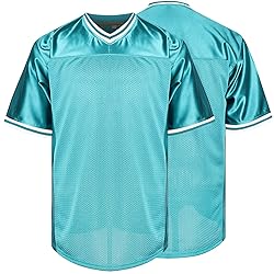 Blank Football Jerseys Mesh Athletic Football Shirt