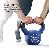 PROIRON 10kg Neoprene Kettlebell Cast Iron Flat Bottom Colour Code view 3