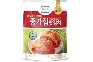 JONGGA Korean Real Fermented Cold Chain Premium Kimchi (Sliced, 1kg (2.2lbs))
