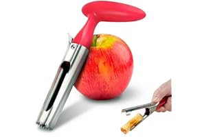 Apple Corer Tool – Stainless Steel Apple Core Remover with Durable Plastic Handle – Comfortable Grip, Easy to Use, Dishwasher