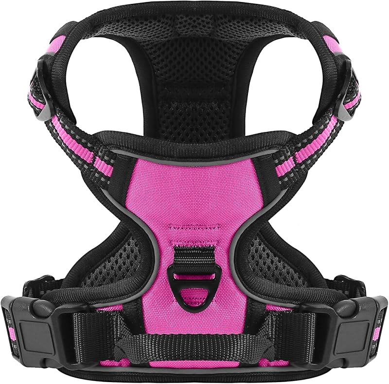 Belababy Dog Harness Small Medium Large No Pull Adjustable Reflective Front