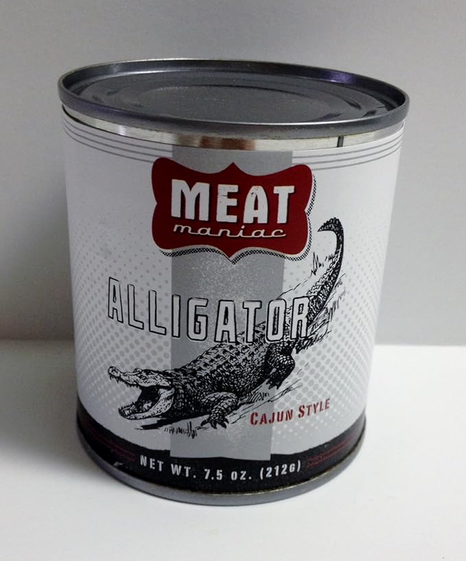 Meat Maniac Cajun Alligator Exotic Gourmet Canned Wild Game Amazon.co