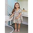 Pinky Reborn 39inch98cm Reborn Toddler Dolls,Huge Baby Full Body Hard Vinyl Realistic Brown Hair Standing Girl Beautiful Dress Model Collectible Toddler Baby Girl for Age3+