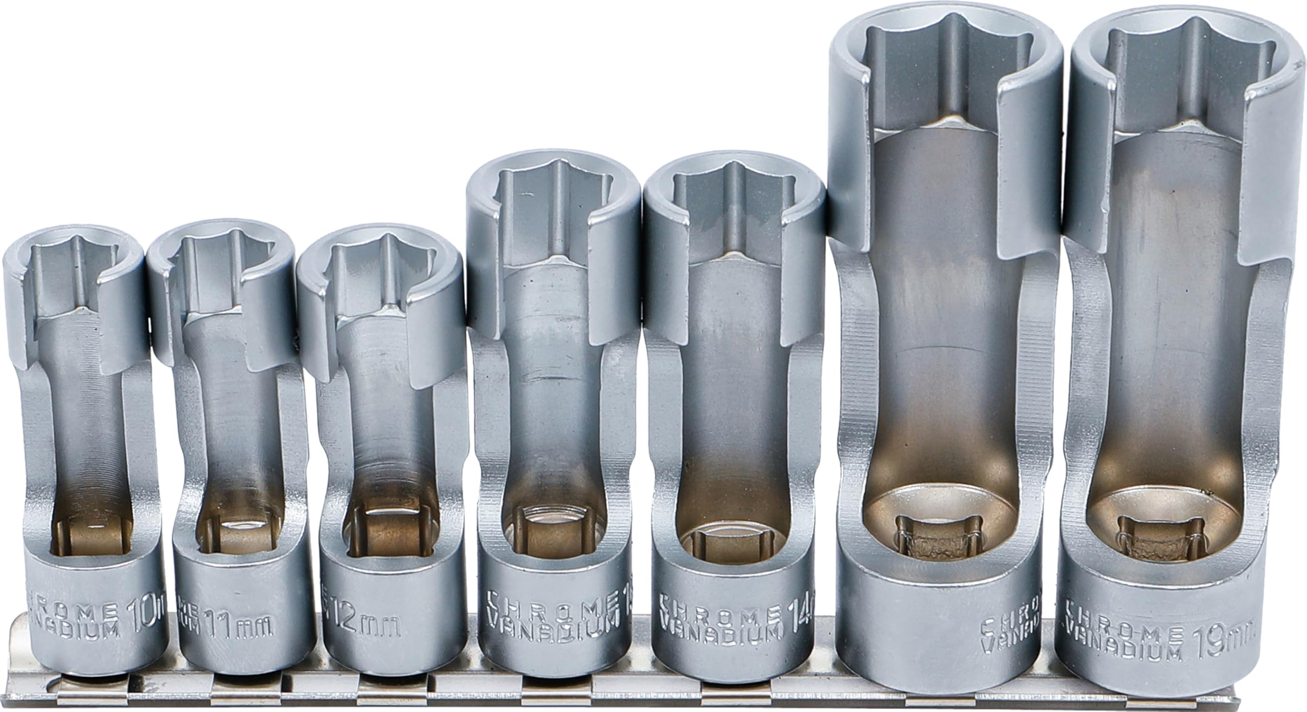 BGS 1105 | Special Socket Set, slotted | 10 mm (3/8") Drive | 10 - 19 mm | 7 pcs.