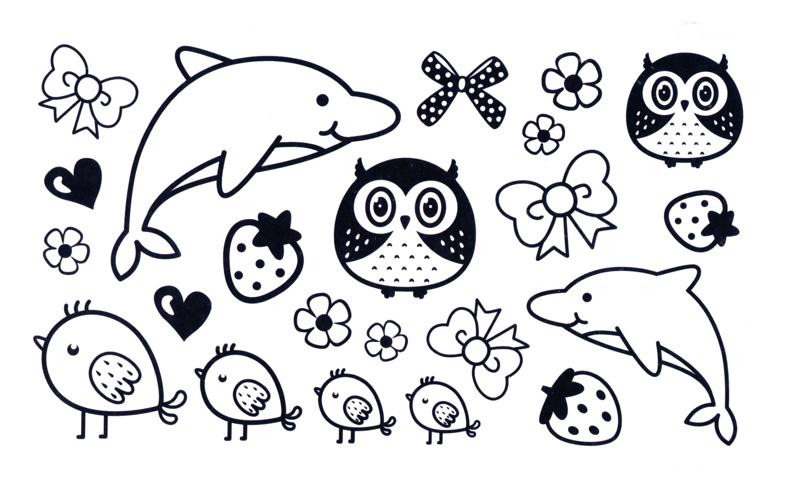 Animals | Whole Body Tattoo Art Transfer Sheet