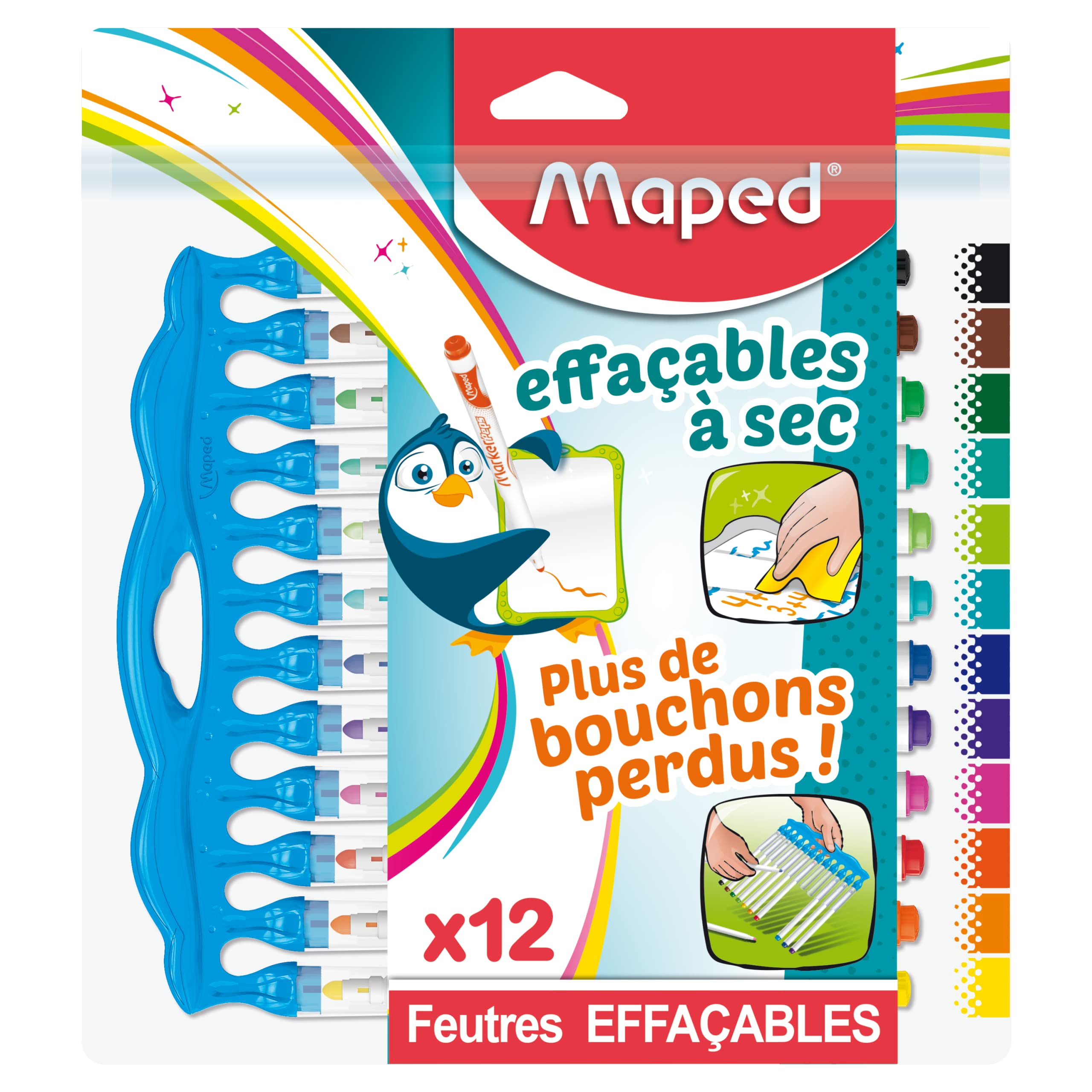 Maped Marker' Peps Innovation 741845 12 Dry Erase Markers