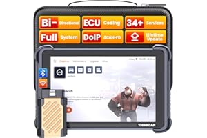 THINKCAR Bidirectional Scan Tool, THINKSCAN 689BT All System Automotive Diagnostic Tool, Bi Directional OBD2 Scanner with ECU Coding, 34 Services, FCA Autoauth, CANFD and DoIP, Wireless Update