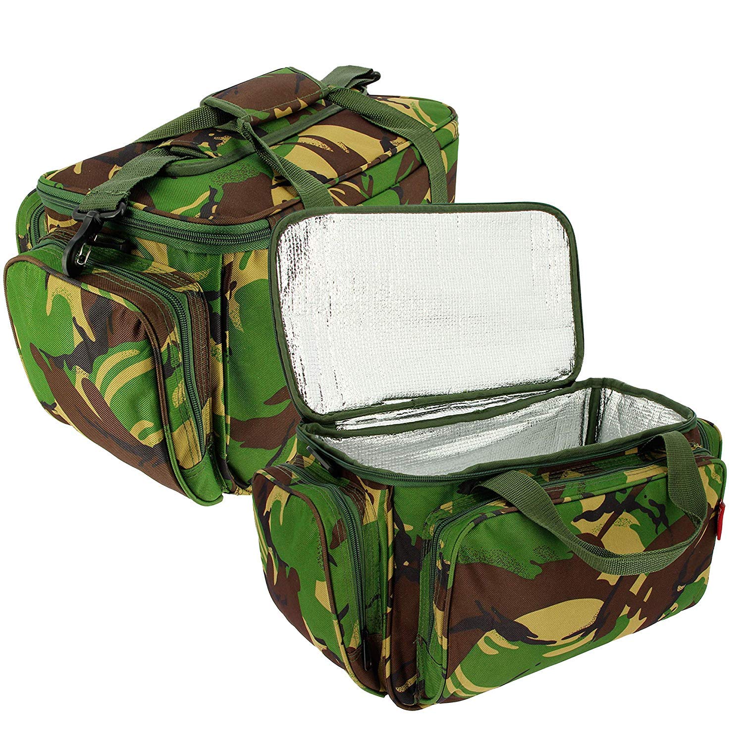 Carp Fishing Camping DPM Camo Insulated Tackle Bait Carryall Bag Holdall with Strap