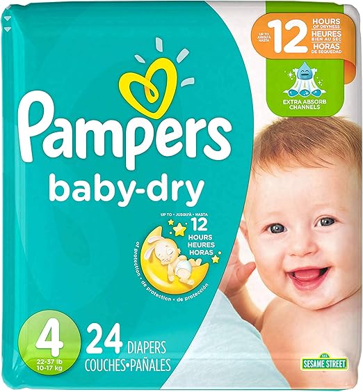 pampers 24 pack size 4