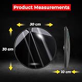 Berry 30CM Convex Safety Mirror Wide Angle Driveway Security Mirror Black ABS view 3