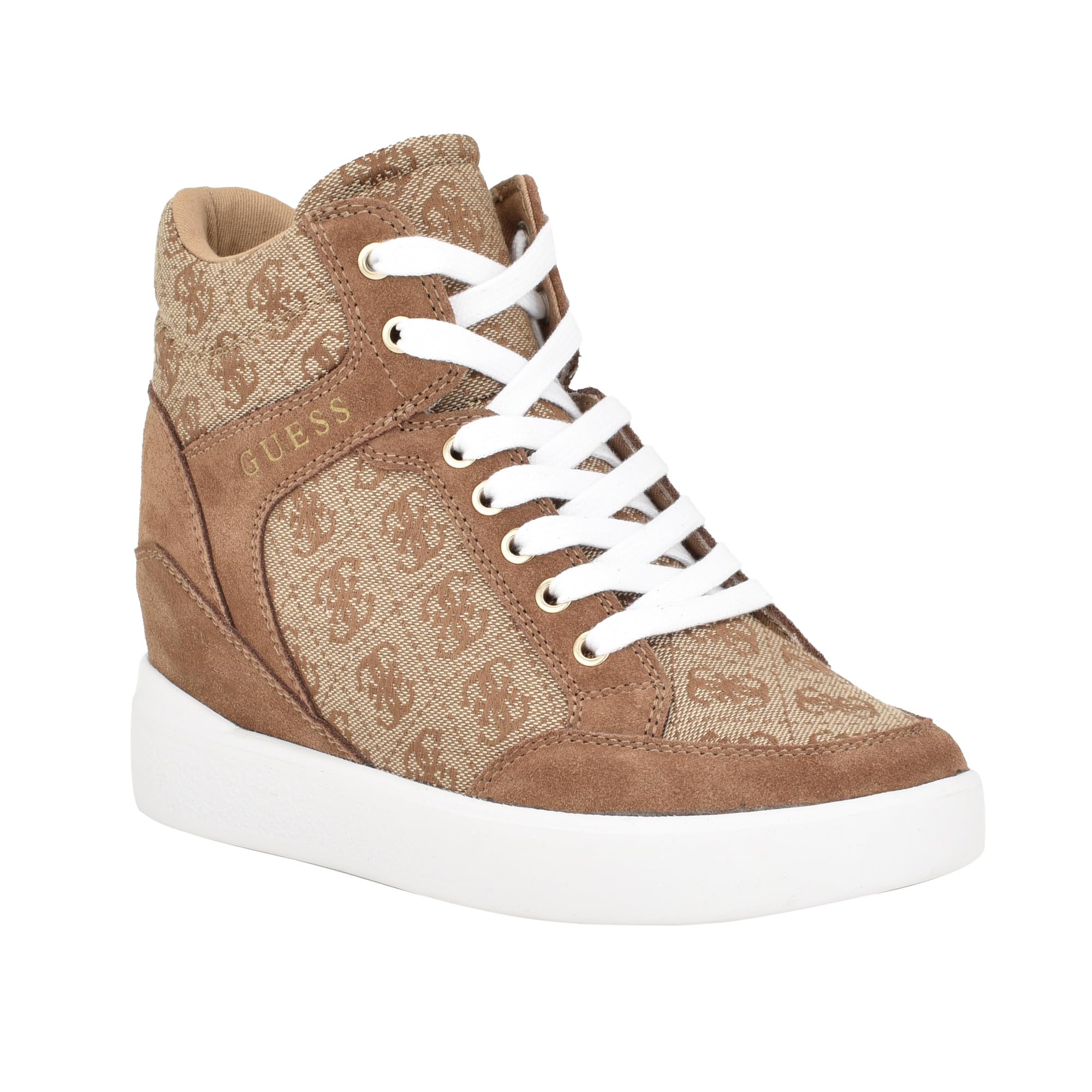 Photo 1 of GUESS Women's BLAIRIN Sneaker, Beige/Brown 110, 8