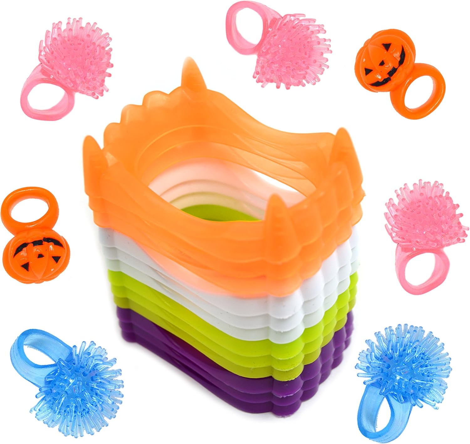 JOYIN 120 Pieces Halloween Toys Assortment for Halloween Party Favors, School Classroom Rewards, Trick or Treating, Halloween Miniatures, Halloween Prizes: Toys & Games