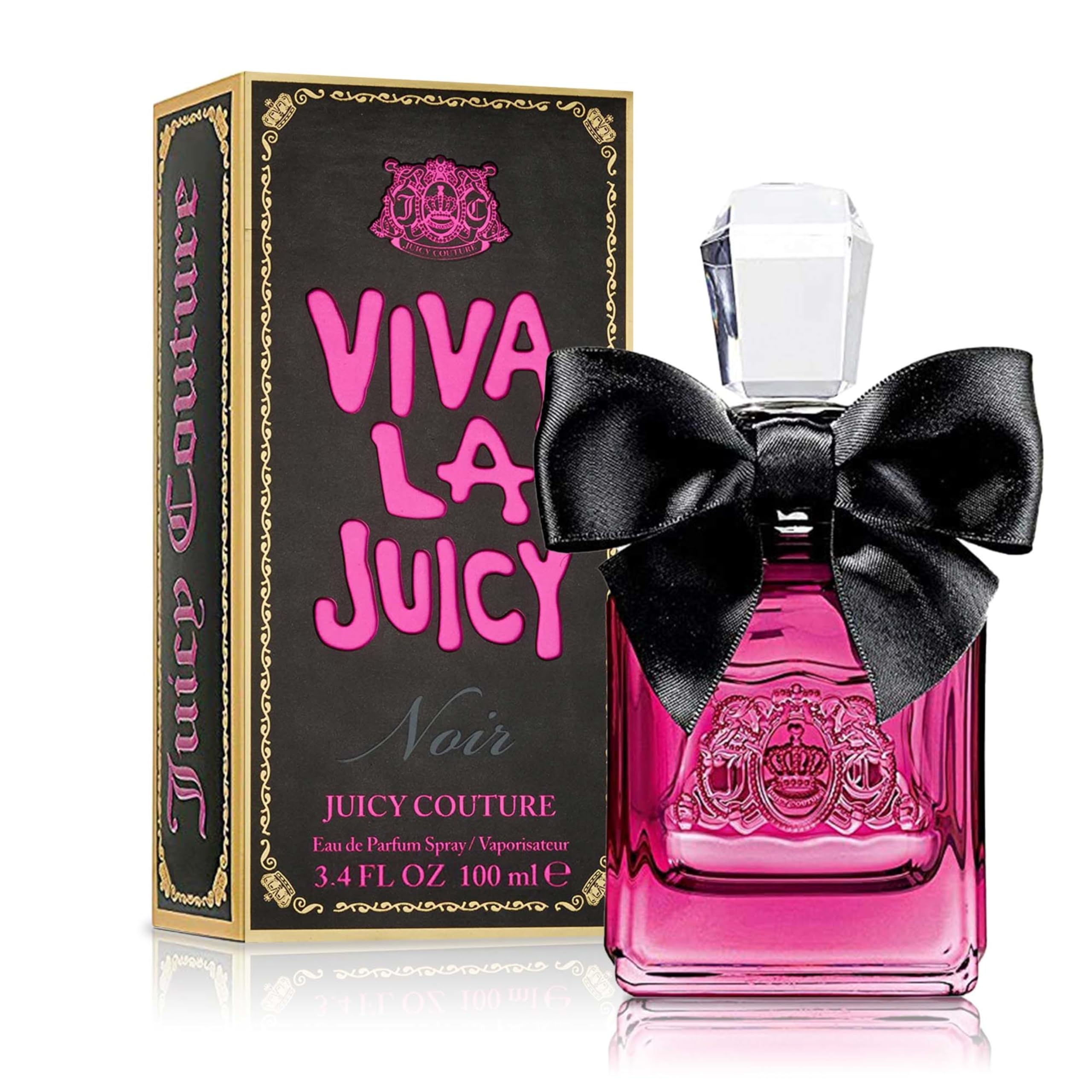 Juicy Couture Viva La Juicy Noir Eau De Parfum, Women’s Perfume with Notes of Wild Berries, Gardenia & Amber – Fruity & Floral Perfume for Women, EDP Spray, 3.4 fl oz