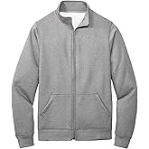 Joe's USA Men's Fleece Cadet Collar Full Zip Sweatshirts in S-4XL