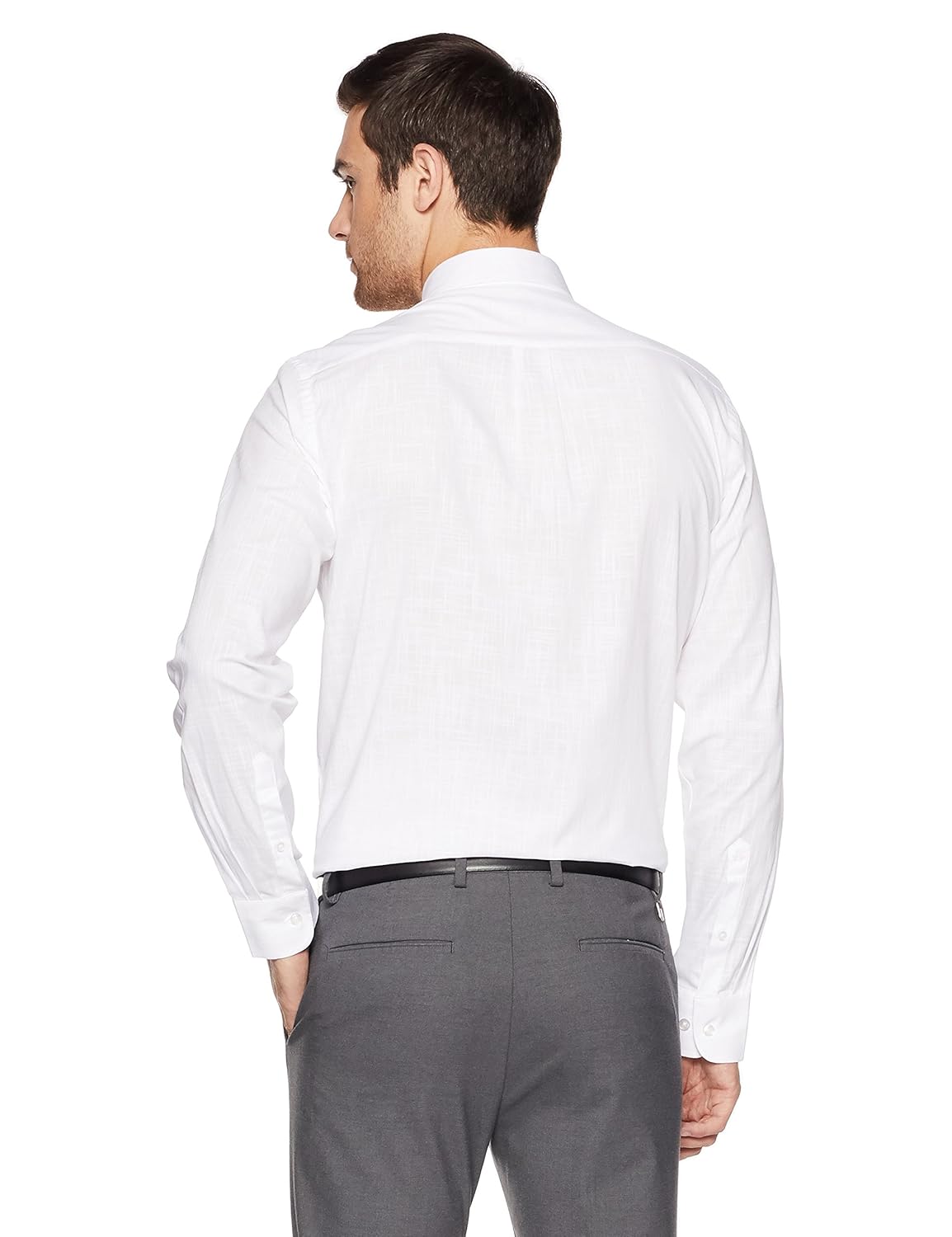 arrow men's solid regular fit formal shirt