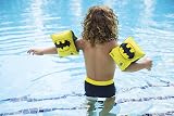 Zoggs Kids Batman Swimming Armbands 1-6 Years Black Yellow Blue Buoyancy Aid view 2