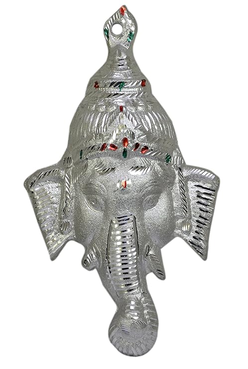 Amazing India Online Siddhivinayaka Ganesha Idol Decoracion De Pared Para Colgar En La Pared Diseno Religioso Y Espiritual Color Plateado Amazon Es Hogar