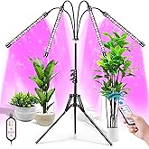 Felibeaco Plant Grow Lights for Indoor Plants Full Spectrum, LED Floor Plant Lights for Indoor Growing with Adjustable Stand (14"-63"), Indoor Plant Grow Lamp with Timer, Auto On/Off for House Plants