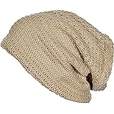 FORBUSITE Mens Slouchy Long Oversized Beanie Knit Cap for Summer Winter B08