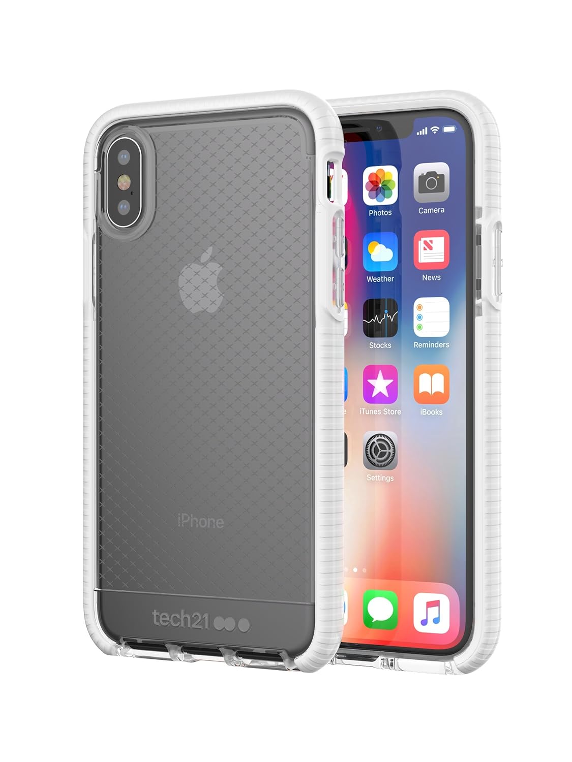 Tech21 Evo Check Case for iPhone X Clear/White Amazon.in Electronics
