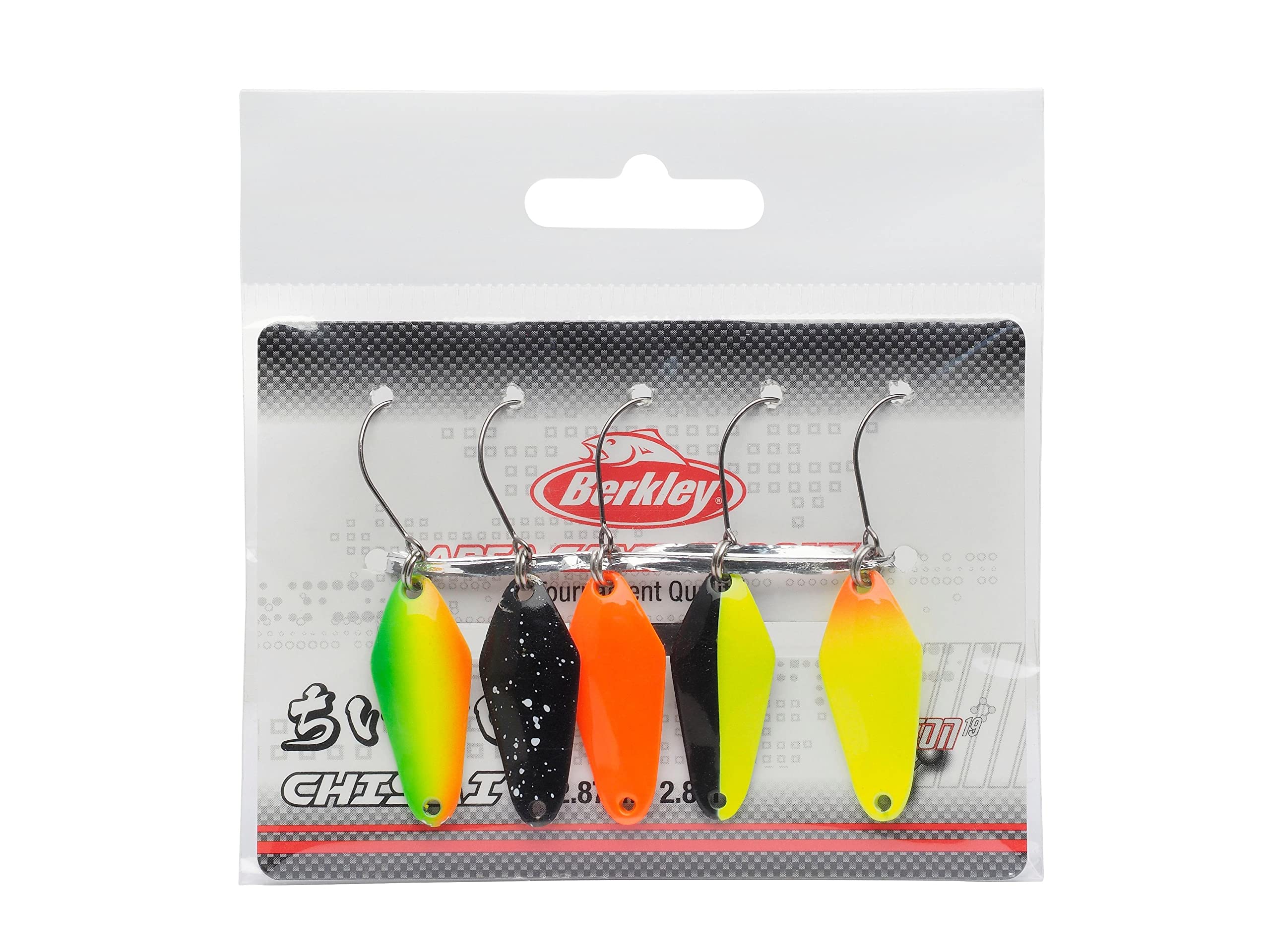 Berkley Area Game Spoons 5 Pack - Small Wobble Spoon for Trout and Perch Fishing, Lead Free, Fusion 19 Hook, Varied