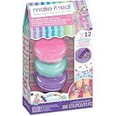 Make It Real: Macaron Bracelet Maker - 395pc, DIY Jewelry Craft Kit, Design &amp; Make 12 Dazzling Bracelets, Dessert-Themed Beads &amp; Charms, Girls-Kids 8+