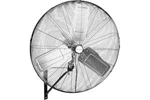 BILT HARD 9500 CFM 30 in. High Velocity Industrial Wall Fan, 3-Speed Wall Mount Oscillating Fan, Heavy Duty Air Circulator for Garage, Commercial, Warehouse, Factory, Workshops and Jobsites- UL Listed