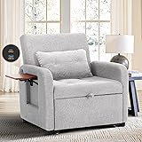 COLAMY Convertible Sleeper Chair-Fabric Futon Sofa