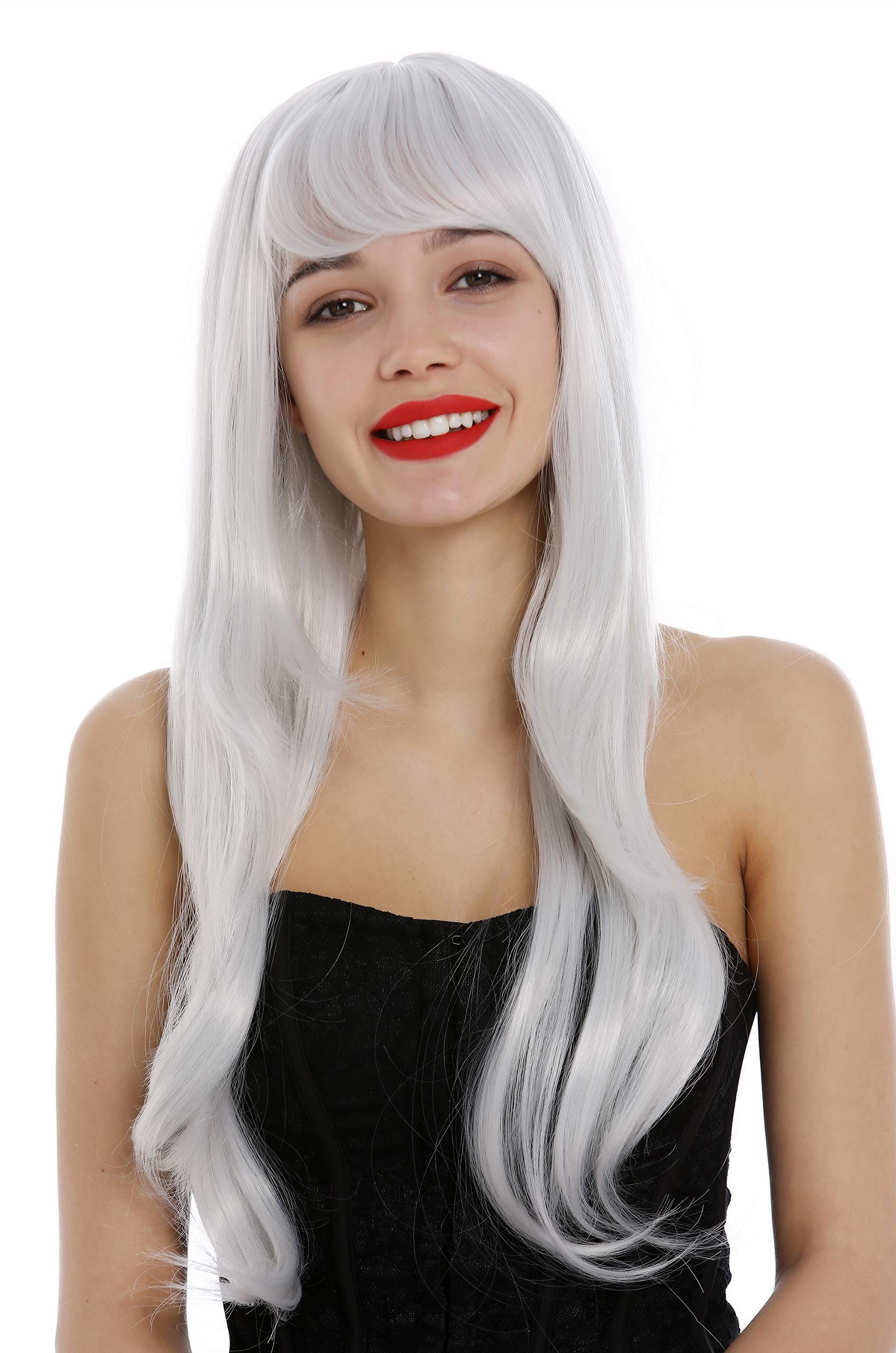 WIG ME UP - 3111-001 Lady Wig very long layered straight sleek very light white-ish gray Fairy Elf