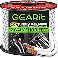 12AWG Speaker Wire, GearIT Pro Series 12 AWG Gauge Speaker Wire Cable (100 Feet / 30.48 Meters) Great Use for Home Theater Speakers and Car Speakers White