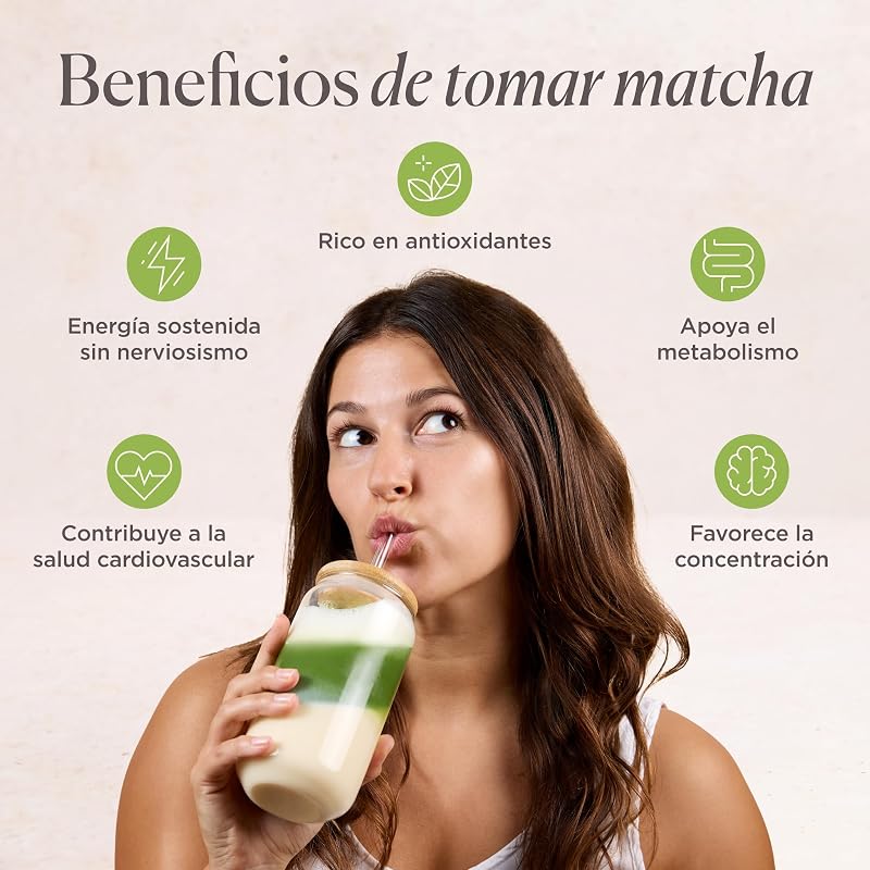 Chá Matcha Original 100% Orgânico, Grau Cerimonial, Pó Biológico do Japão, Biológico, 100% Natural, Chá Verde, 80G - Matcha & CO