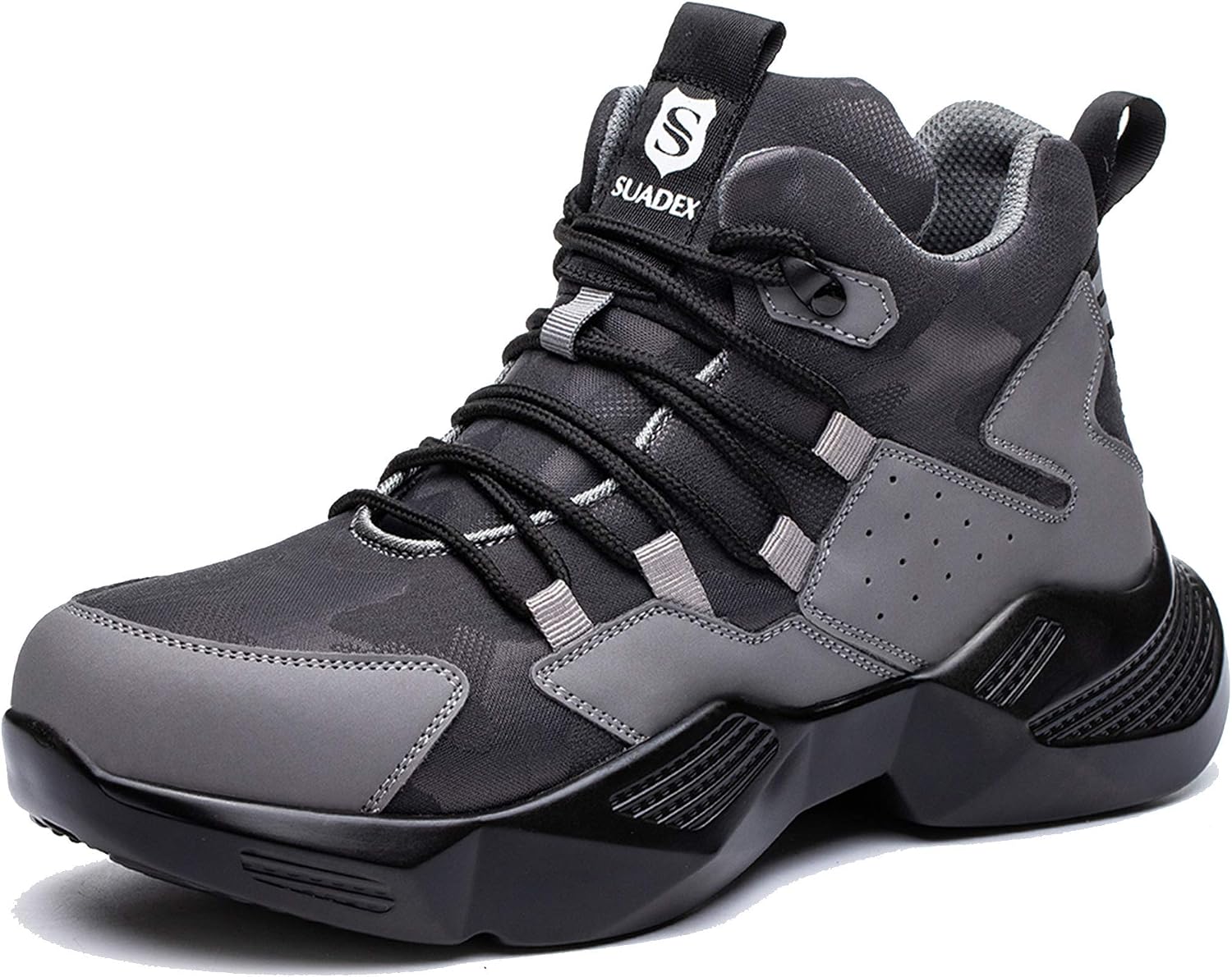 Pro Man PM4040 S3 Schwarz Verbund Zehenkappe Nichtmetallisches Sicherheitsschuhe